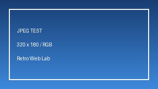JPEG gradient test